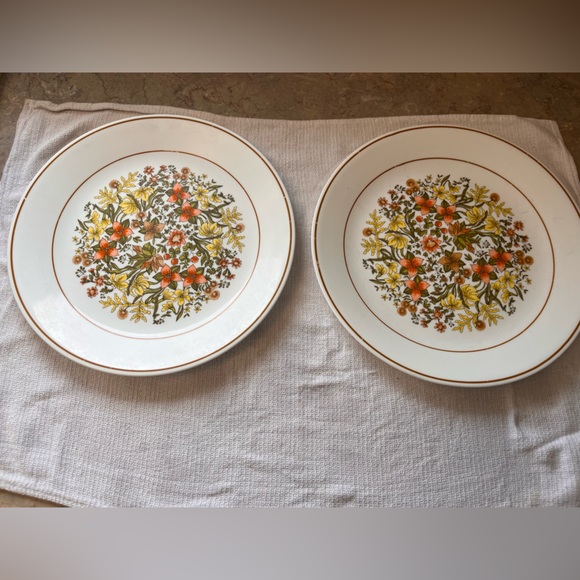 Vintage Corelle Indian Summer Floral dinner and salad plate set - Picture 7 of 12